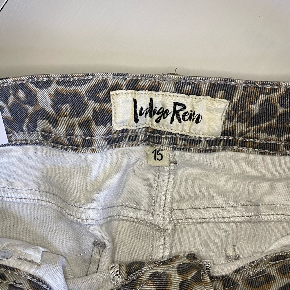 Indigo Rein leopard print cropped skinny jeans - Picture 6 of 16